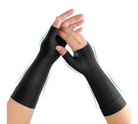 FORTEMOTUS Wrist & Thumb Support Compression Sleeves, Copper Infused CMC Thumb Support Sleeves Relief from Joint Pain, Tendonitis, Sprain, Hand Swelling, Right & Left Hand - 1 Pair, Small