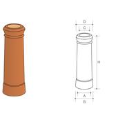 Forterra Chimney Pot Cannon Head No.4 - 450mm - Buff