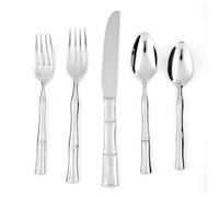 Fortessa Royal Pacific 18/10 Stainless Steel Flatware, 5 Piece Place Setting, Service for 1