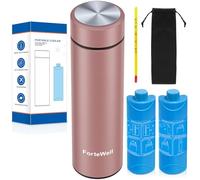 ForteWell Portable Insulin Pen Cooler Travel Case - 60H Insulin Travel Case for Diabetes Care - Lightweight TSA Approved Medication Cooler & Travel-Ready Design (Rose Pink)