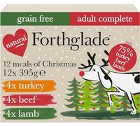Forthglade 12 Days of Christmas Variety Pack Wet Dog Food Trays - 12 x 395g