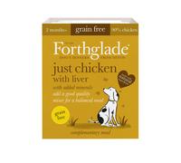 Forthglade Adult Dog Grain Free Just 90% Chicken Liver 395g 18pk 0.395 kg