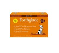 Forthglade Adult Dog Grain Free Just 90% Chicken Turkey Liver 395g 12pk