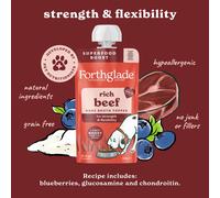 Forthglade Bone Broth for Dogs, Chicken, Pork & Beef (6x180g) Grain Free & Hypoallergenic, Natural Ingredients with Superfood Boost, Dry Dog