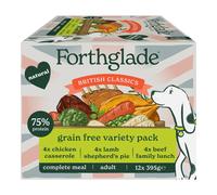 Forthglade British Classics Wet Dog Food Variety Pack (12 x 395g Trays) - Grain