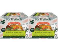 Forthglade British Classics Wet Dog Food Variety Pack (12 x 395g Trays) - Grain Free & Hypoallergenic Dog Food, Adult 1 Year+, Chicken, Lamb and Beef with Vegetables, Stomach Sensitive Meals