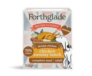 Forthglade Chicken Sunday Lunch Complete Grain Free Meal for Adult Dogs, 395g