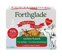 Forthglade Christmas Classics Grain Free Variety Pack Adult Dog Food - 6 x 395g