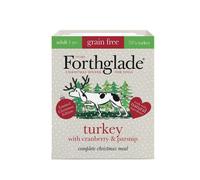 Forthglade Adult Christmas Turkey, Cranberry and Parsnip Grain Free Dog Food - 395g Tray