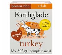 Forthglade Complete Adult Wet Dog Food - Turkey with Brown Rice -18x39