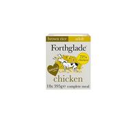 Forthglade Complete Natural Wet Dog Food - Chicken & Vegetables with Brown Rice (18 x 395g) Trays - Adult Dog Food 1 Year+