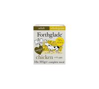 Forthglade Complete Natural Wet Dog Food - Chicken with Wholegrain Oats & Vegetables (18 x 395g) Trays - Adult Dog Food 1 Year+
