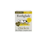 Forthglade Complete Natural Wet Dog Food - Grain Free Chicken with vegetables (18 x 395g) Trays - Adult Dog Food 1 Year+