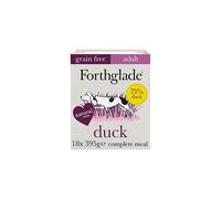 Forthglade Complete Natural Wet Dog Food - Grain Free Duck with vegetables (18 x 395g) Trays - Adult Dog Food 1 Year+