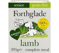 Forthglade Complete Natural Wet Dog Food - Grain Free Lamb with Vegetables (18 x 395g) Trays - Senior Dog Food 7 Years+
