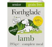 Forthglade Wet Dog Food (18 x 395g Trays) - Senior Dogs 7 Years+, Grain Free Dog Food, Lamb with Vegetables, Stomach Sensitive with Natural Ingredients, Hypoallergenic Dog Food