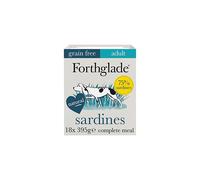 Forthglade Complete Natural Wet Dog Food - Grain Free Sardines with vegetables (18 x 395g) Trays - Adult Dog Food 1 Year+