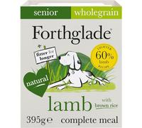 Forthglade Complete Natural Wet Dog Food - Lamb with Wholegrain Brown Rice & Vegetables (18 x 395g) Trays - Senior Dog Food 7 Years+
