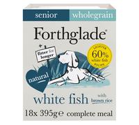 Forthglade Complete Senior White Fish with Brown Rice and Veg Dog Food - 18 x 395g