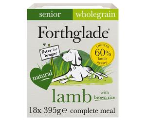 Forthglade Complete Whole Grain Lamb with Brown Rice and Veg Senior Dog Food - 18 x 395g