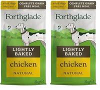 Forthglade Dry Dog Food, Lightly Baked, 2kg Resealable Bag, Adult Dogs, Chicken with Sweet Potato, Grain Free, Hypoallergenic, Complete & Balanced