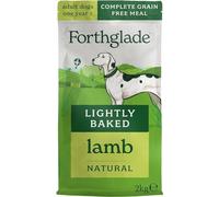 Forthglade Dry Dog Food, Lightly Baked, (2kg Resealable Bag), Adult Dogs, Lamb with Sweet Potato, Grain Free Dog Food with 50% Single Source Protein, Complete & Balanced Hypoallergenic Dog Food