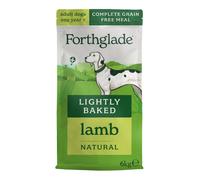 Forthglade Dry Dog Food, Lightly Baked, (6kg Resealable Bag), Adult Dogs, Lamb with Sweet Potato, Grain Free Dog Food with 50% Single Source Protein,