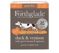Forthglade Gourmet Grain Free Dog Food with Duck & Venison - Size: 395g