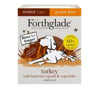 Forthglade Grain Free Senior Complete Turkey Butternut Squash & Veg for Dogs 395g 18pk 0.395 kg