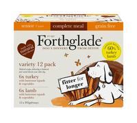 Forthglade Grain Free Senior Complete Turkey & Lamb Veg for Dogs 395g 12pk 0.395 kg