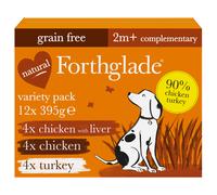 Forthglade Natural Menu Just Poultry Multipack Wet Dog Food 395g x 12