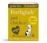 Forthglade Just Chicken Grain Free Dog Food - 18 x 395g