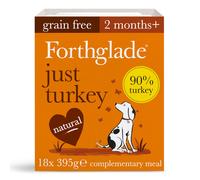 Forthglade Just Turkey Grain Free Dog Food - 18 x 395g