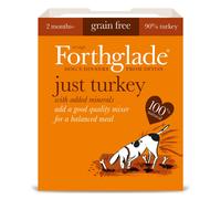 Forthglade Just Grain-Free Natural Wet Dog Food - Just Turkey - 18 x 395g