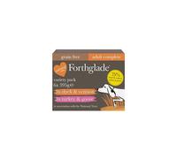 Forthglade National Trust Complete Natural Wet Dog Food - Grain Free & Vegetables Variety Pack (6 x 395g) Trays - Turkey & Goose, Duck & Venison -