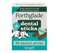 Forthglade Natural Dog Dental Sticks (20 Sticks) - Plant-Based & Grain Free Dog