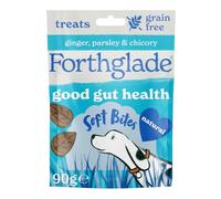 Forthglade Natural Dog Treats - Good Gut Health (8 x 90g Bags) Hypoallergenic & Grain Free Dog Treats with Chicken, Soft Dog Treats, for All Dogs*, Resealable Bags