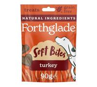 Forthglade Hand Baked Grain Free Soft Bite Dog Treats with Turkey - 90g