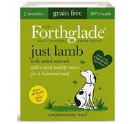Forthglade Natural Grain Free Complementary Wet Dog Food Just 90 Percent Lamb 395 g (Pack of 18)