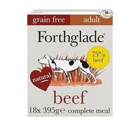 Forthglade Wet Dog Food 18 x 395g Adult 1 year + Grain Free Beef Vegetables Stomach Sensitive Dog Food Natural Ingredients Complete Hypoallergenic