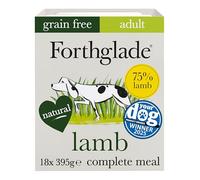 Forthglade Wet Dog Food (18 x 395g Trays) - Grain Free & Hypoallergenic Dog Food, Adult 1 Year+, Lamb with Vegetables, Complete Stomach Sensitive Meals with Natural Ingredients