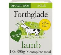 Forthglade Wet Dog Food (18 x 395g Trays) - Wholegrain & Hypoallergenic Dog Food, Lamb with Vegetables and Brown Rice, Adult Stomach Sensitive Meals with Natural Ingredients