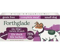 Forthglade Complete Meal Grain-Free Adult Small Dog - Duck & Turkey - 24 x 150g
