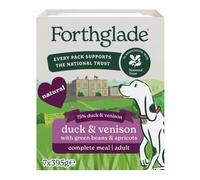 Forthglade Wet Dog Food, National Trust (7 x 395g Trays) - Adult 1 year +, Duck & Venison, Grain Free Stomach Sensitive Wet Dog Food Trays with