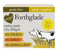 Forthglade Wet Dog Food Variety Pack (12 x 395g Trays) - Grain Free &