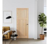 Fortia 4 Panel Unglazed Victorian Natural Pine Veneer Internal Timber Door, (H)1981mm (W)610mm (T)35mm