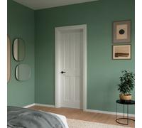 Fortia 4 Panel Unglazed White Internal Wood Door, (H)1981mm (W)686mm (T)35mm