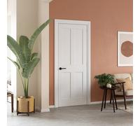 Fortia 4 Panel Unglazed White Internal Wood Door, (H)1981mm (W)762mm (T)35mm