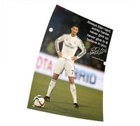 Fortiaboot Cristiano Ronaldo - motivational quotation - world player of the year - football - Poster print Wall 15 x 23 Inches (38 x 58 cm) (380 x 580mm) Gift Decorative Print