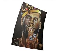Fortiaboot King LeBron James Super Basketball Star Art - Poster print Wall 15 x 23 Inches (38 x 58 cm) (380 x 580mm) Gift Decorative Print